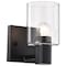 Nuvo Clarksville - 1 Light Vanity - Matte Black with Clear Glass 60/8061 - alternate 5